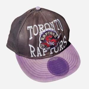 Toronto Raptors brown and purple snapback hat